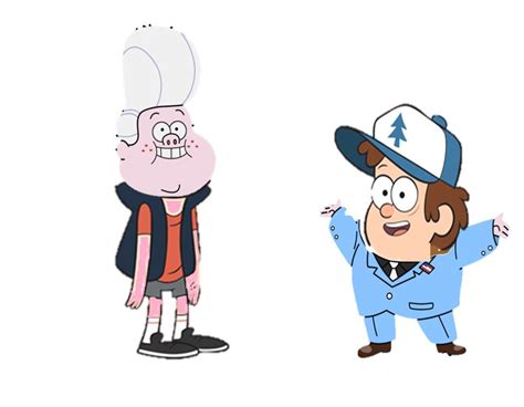 if gideon gleeful and dipper pines swapped places by kittycreeper125 on deviantart