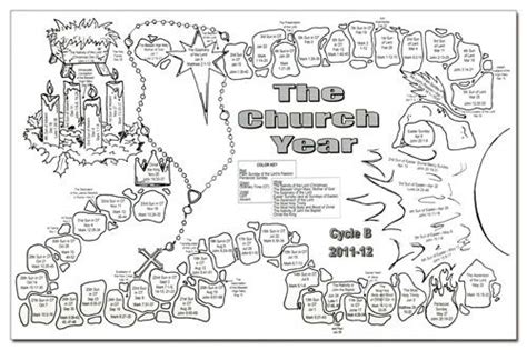 liturgical year coloring sheet coloring pages