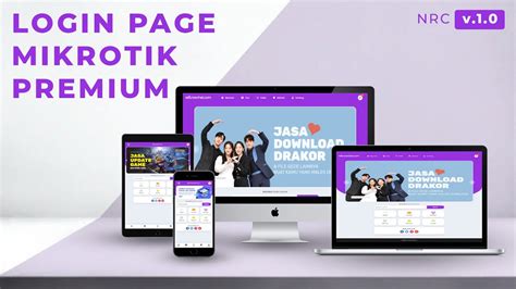Login Page Mikrotik Simple Dan Keren Premium Responsive Nrc Slider V 1