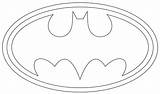 Batman Coloring Symbol Pages Logo Cliparts Kids sketch template