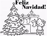 Navidad Coloring Feliz Pages Christmas Spanish Completed Lyrics Merry Bottom Heart sketch template