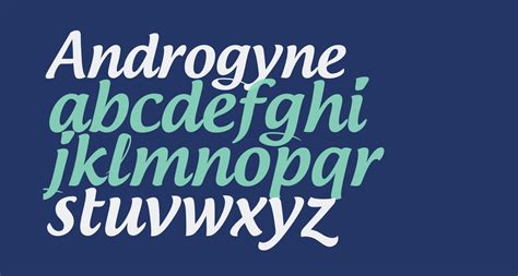 Androgyne Free Font What Font Is