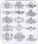 Flourish Copperplate Flourishes Fonts Ornamente Letters Swirls Verzierungen Buchstaben Indulgy sketch template