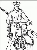 Coloring Police Pages Popular Gif sketch template