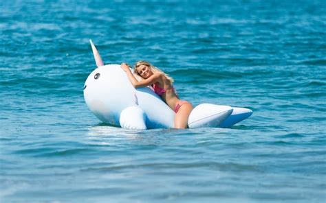 giant narwhal pool float popsugar love and sex