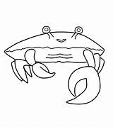 Crab Coloring Pages Printable Color Happy 99worksheets Worksheets sketch template