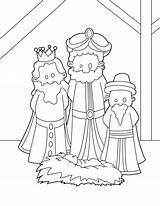 Coloring Wise Men Three Pages Christmas Manger Jesus Kings Color Epiphany La Kids Baby Print Myrrh Sketch Printable Getcolorings Frankincense sketch template