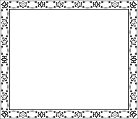 fancy border coloring page coloring pages