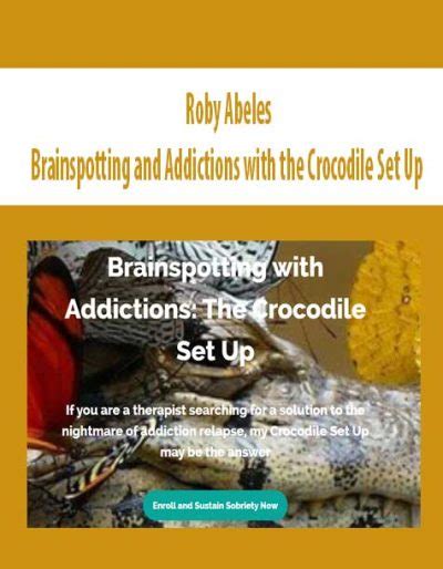 roby abeles brainspotting and addictions with the crocodile set up