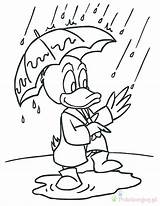 Regen Rainy Deszcz Kolorowanki Ausmalbilder Duck Kids Dzieci Umbrella Coloringhome Ducks Davemelillo sketch template