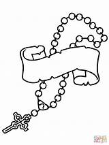 Rosary Coloring Beads Pages Printable Print Para Desenho Terço Drawing Clipart Color Rosaries Bead Imagem Kids Az Clip Tattoo Clipartbest sketch template