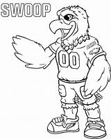 Coloring Eagles Pages Philadelphia Seahawks Seattle Ravens Football Mascot Logo Printable Baltimore Eagle Print Swoop 76ers Mascots Sheets Drawing Color sketch template
