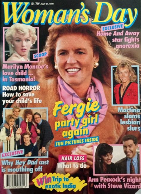 fergie woman s day magazine july 31 1990 sarah ferguson 1990 magazines pinterest