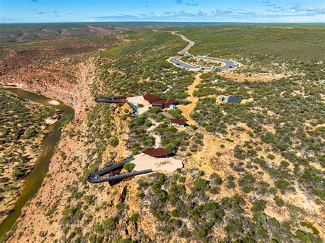 skywalk drone national park kalbarri western australia australia