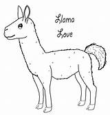 Coloring Llama Pages Alpaca Cute Color Getcolorings Getdrawings Colorings Printable sketch template