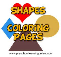 kids shapes coloring pages pattern printables preschool learning