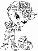 Monster High Coloring Pages Wolf Howleen Printable Halsey Anycoloring Little Baby Template sketch template