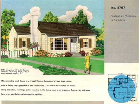 post war housing   small starter homes     click americana