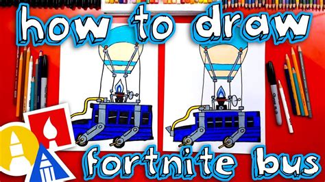 draw  fortnite battle bus youtube