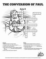 Saul Puzzles Acts Crossword Damascus Sauls Apostle Pauls Stephen Missionary Sharefaith Galatians Tarsus Stoning Vbs Websites Journeys sketch template