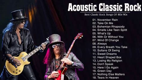 acoustic classic rock best classic rock songs of 80s 90s