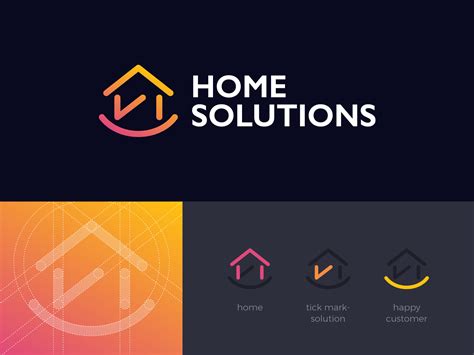 home solutions logo  mujtaba jaffari  dribbble