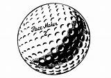 Golf Coloring Ball sketch template