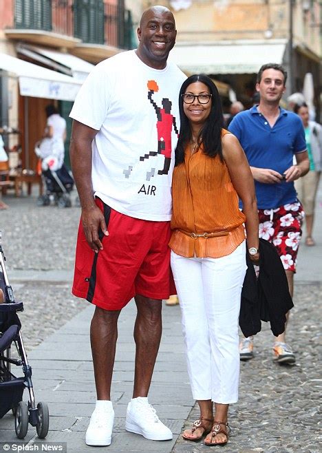 magic johnson and his wife of 20 years relax on italian getaway daily mail online