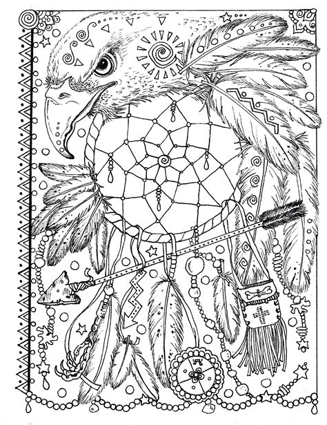 free dream catcher coloring pages at free printable
