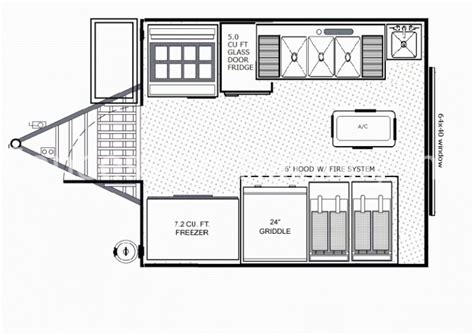 food concession trailer floor plan