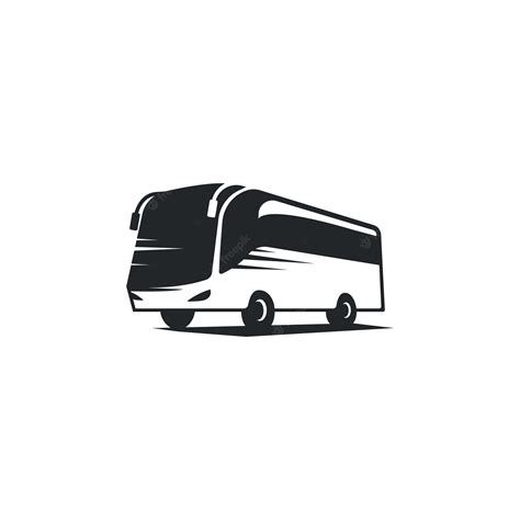 illustration dicone vectorielle de logo de bus vecteur premium