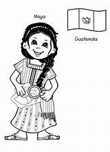 Coloring Pages Guatemala Children Around Kids Printable Para Sheets Chapines Flag Coloringhome Clothing Gif Color Traditional Print Enfant Italy School sketch template