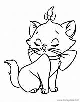 Marie Coloring Pages Aristocats Disneyclips Printable Proud Funstuff sketch template