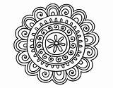 Mandala Coloring Pages Kids Print Adults sketch template
