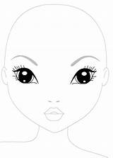 Model Topmodel Coloring Biz Face Base Doll Rules Models sketch template