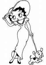 Betty Boop Coloring Pages Printable Color Kids Children Print Characters Ll Also These Justcolor sketch template