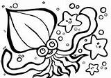 Squid Colossal Supercoloring Scuba Zaryakiqo sketch template