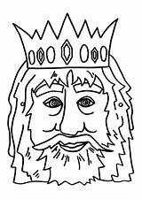King Coloring Mask Printable Pages sketch template