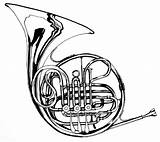 Horn Draw Horns Trumpet Lưu ã Từ sketch template