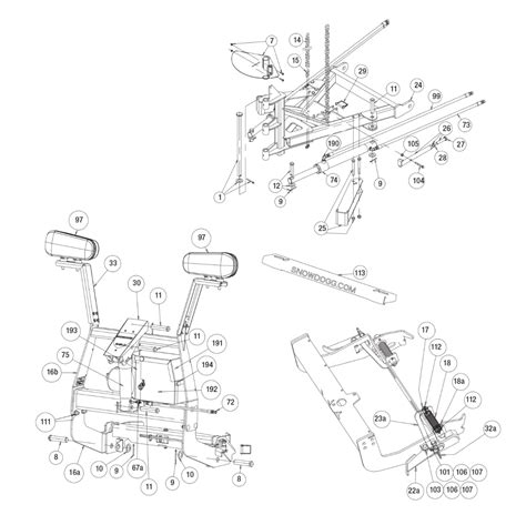 buyers snowdogg discontinued model vmd lift frame diagram  itepartscom