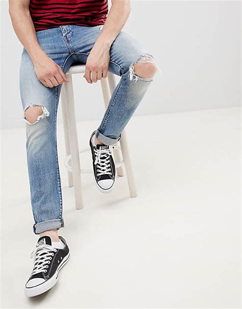 top  imagen levis  slim taper mens ripped jeans thptnganamst