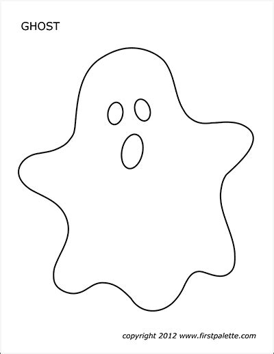 ghosts  printable templates coloring pages firstpalettecom