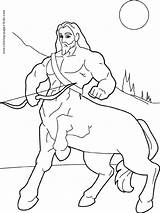 Centaur Coloring Pages Fantasy Kids Color Medieval Satyr Printable Centaurs Disney Centaure Coloriage Sheets Drawings Colouring Drawing Bow Cartoon Sheet sketch template