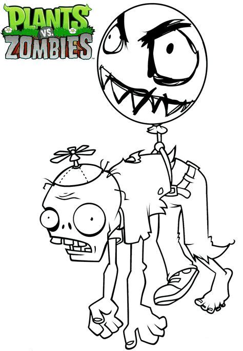 printable plants  zombies coloring pages  images