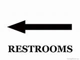 Restroom Arrow Signs Sign Printable Left Right Bathroom Pointing Print Clipart Pdf Printables Way Board Library Restrooms Arrows Freesignprinter Funny sketch template
