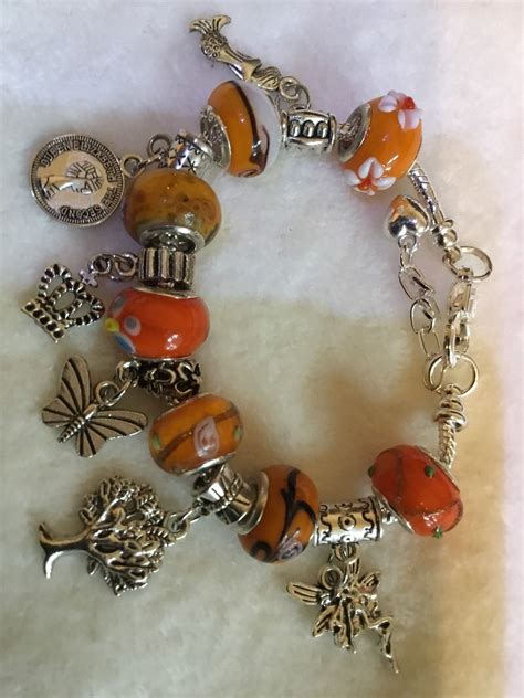 Assorted Murano Glass Bead Charm Bracelets Etsy