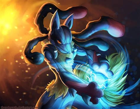 Mega Lucario By Thunderseth On