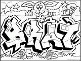 Coloring Pages Graffiti Teenagers Word Library Clipart Easy sketch template