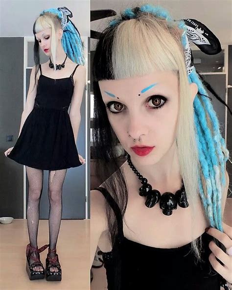 psychara everyday cyber goth style in 2019 alternative girls goth casual goth