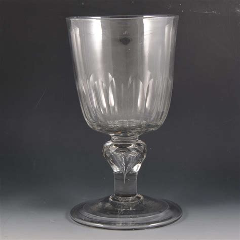 Lot 7 A Massive Victorian Glass Goblet Rounded